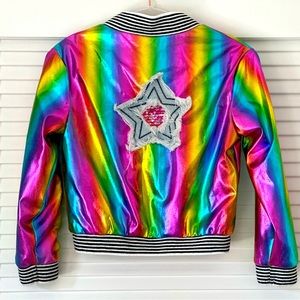Baby Sara Metallic Rainbow Jacket